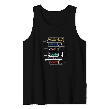 Discover Programmer Dad Programmer Dad Gift Computer Code Dad Tank Tops