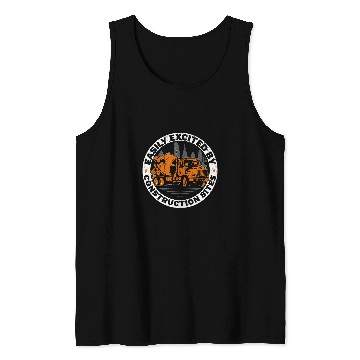 Discover Easily Distracted By Construction Sites Construction Worker Tank Tops
