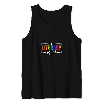 Discover Literacy Squad Team Back To School Literacy Teacher Tank Tops