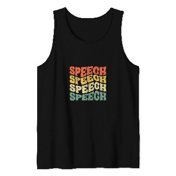 Discover Speech Language Pathologist Therapist SLP Speech Therapy 1 Tank Tops