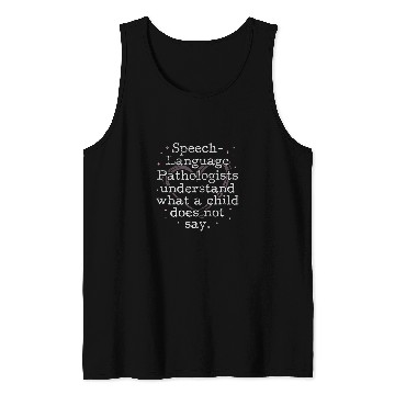Discover Speech Language Pathologist SLP Language Therapist Grunge Tank Tops