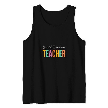 Discover Special Education Teacher Life SPED Squad Speducator Retro Tank Tops