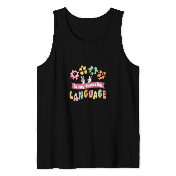 Discover Speech Therapy Play is My Favorite Language SLP Teacher Tank Tops