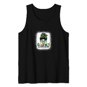 Discover One Lucky Reception Supervisor Bleached St Patricks Day Tank Tops