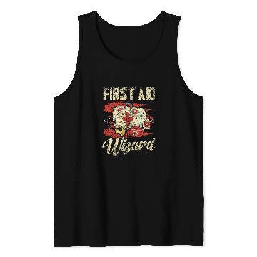 Discover First Aid Wizard nursess nurses Job Nursing School Tank Tops
