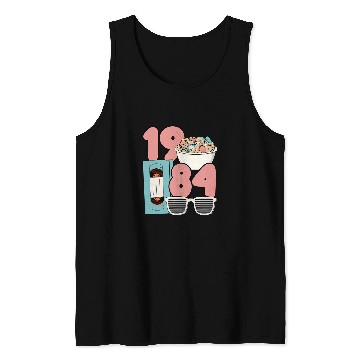 Discover Grad Class 1984 Cinema Student 80s Movie Film School Reunion Tank Tops