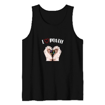 Discover I Love Math Teacher Student School Tank Tops