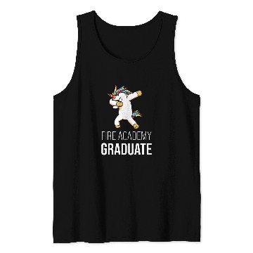 Discover Academy Student Unicorns Fireman Graduation Tank Tops