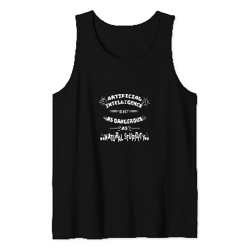 Discover Funny AI Artificial Intelligence Tech geek nerd sarcastic Tank Tops