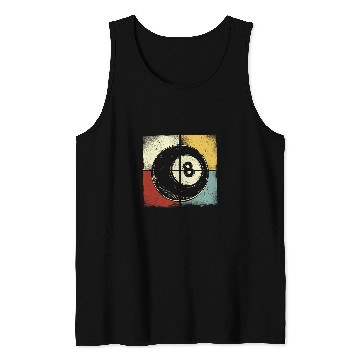 Discover Billiards Pool Player Ball Retro vintages Tank Tops