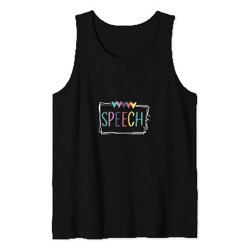 Discover Speech Therapy Speech Language Pathologist Therapist SLP Tank Tops