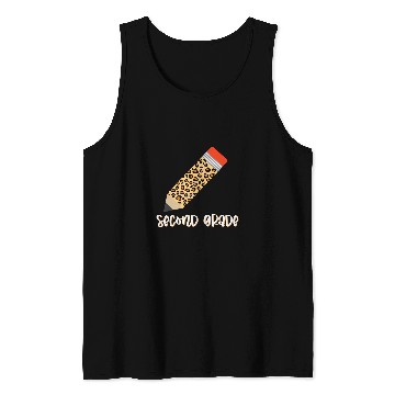 Discover Leopard Plaid Print Second Grade School Teacher Student Tank Tops