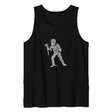 Discover Spooky 2Fun Mummy Wrap Eyes Happy Halloween Trick Treat Tank Tops