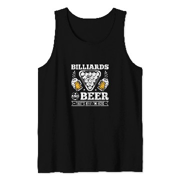 Discover Billiards Beer Pool Player Mens Billiard Tank Tops