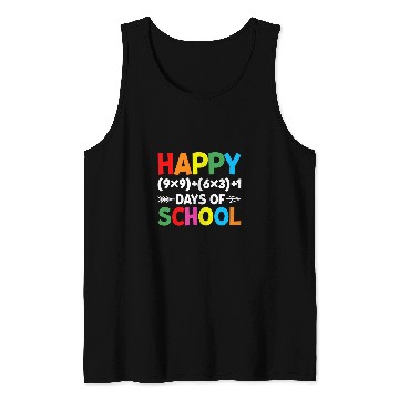 Discover Math Formula 100 Days Of School Funny Math Teacher 100th Day Tank Tops