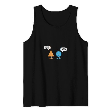 Discover Pointless Circle Geometry Joke Math Student Teacher Gift Fun Tank Tops