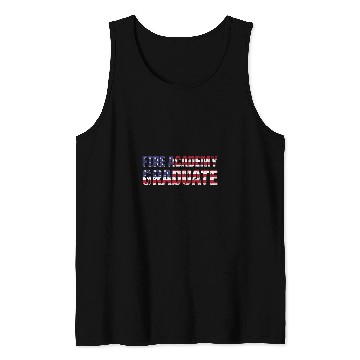 Discover Academy Student America Fireman Graduation Tank Tops