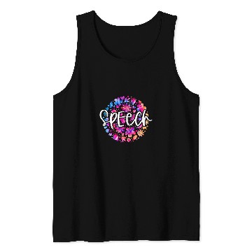 Discover Speech Therapy Speech Language Pathologist Therapist Tie Dye Tank Tops