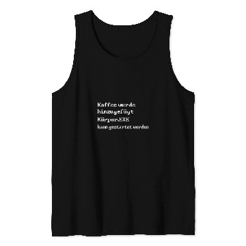 Discover Nothing goes without coffee funny computer scientist Tank Tops