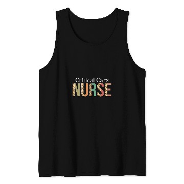 Discover Leopard Critical Care nurses Print For Nursing Student Tank Tops