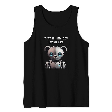 Discover Programmer For Coder Engineer Developer Robot Robotic Tank Tops