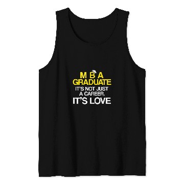 Discover MBA Student Business Degree Graduation 61 Tank Tops
