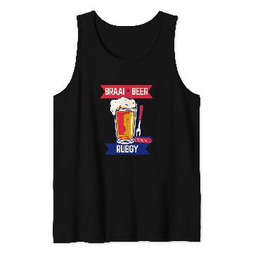 Discover Braai Beer Rugby South African Tank Tops