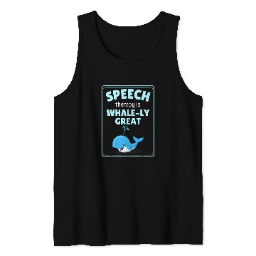 Discover Pathologist Speech Therapy Therapist Pathology Whale Tank Tops