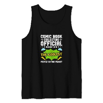 Discover Comic Book Collecting Comic Book Owner Comics Collector Tank Tops