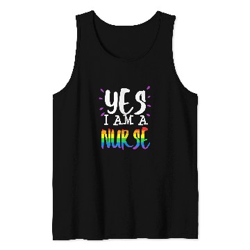 Discover nurses Gay Pride LGBT Lesbian Nursing Student RN CNA Tank Tops