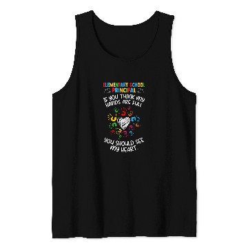 Discover Elementary School Principal School Employee School Worker Tank Tops