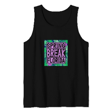 Discover Spring Break Senior Class Student School Trip Florida Beach 4 Tank Tops