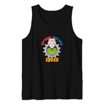 Discover Graphic Software Developer squad Tank Tops