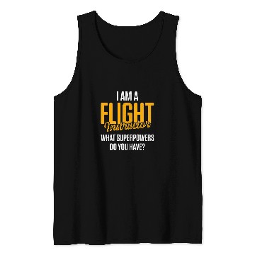 Discover Flight Instructor Pilot Aviation Trainer 30 Tank Tops