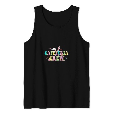 Discover Cafeteria Crew Happy Easter Bunny Lunch Lady Matching Tank Tops