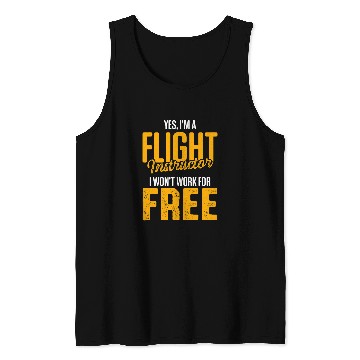 Discover Flight Instructor Pilot Aviation Trainer 25 Tank Tops