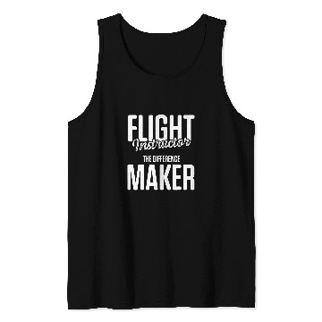 Discover Flight Instructor Pilot Aviation Trainer 32 Tank Tops