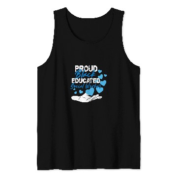 Discover Proud Black Educated Social Worker Tank Tops