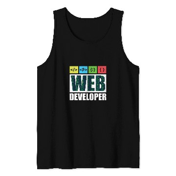 Discover Web Developer Coding Ninja Programmer HTML CSS JavaScript Tank Tops