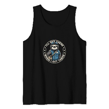 Discover Sloth Postal Worker Funny Postman Mail Carrier Sloth Tank Tops