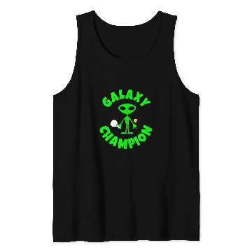 Discover Funny Alien Pickleball Player Tank Tops