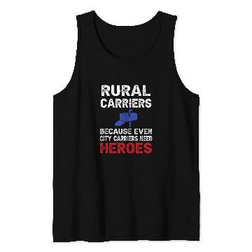 Discover Rural Mail Carrier Postal Worker Mail Carrier Mailman Tank Tops