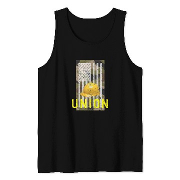Discover Camouflage Patriotic Union Laborer Worker Iron Hard Hat Tank Tops