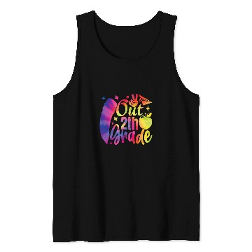 Discover Peace Out Second Grade Graduation Teacher Kids Graduation Tank Tops