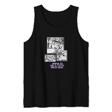 Discover Star Wars Manga Luke Skywalker Xwing Pilot Comic Panels Tank Tops