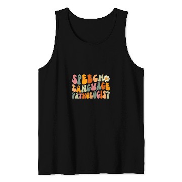 Discover SLP Speech Language Pathologist Retro Speech Therapy Tank Tops