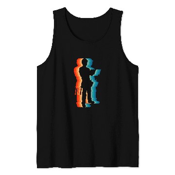 Discover Proud Construction Worker Papa Retro Vintage Tank Tops