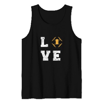 Discover Love Funny Drone Pilot Funny Flying Aerial RC Quadcopter Tank Tops
