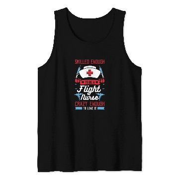Discover Flight nurses Skilled RN Transport Aeromedicines medicals Work Tank Tops