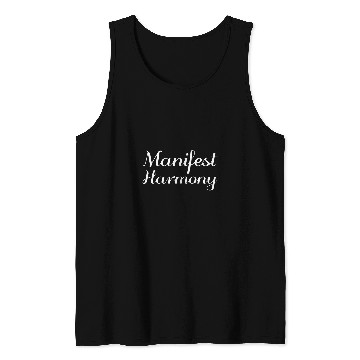 Discover Manifest Harmony Mental Health Therapist Tank Tops